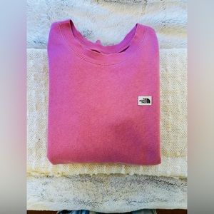 XS NorthFace Box Logo Pink Crewn
